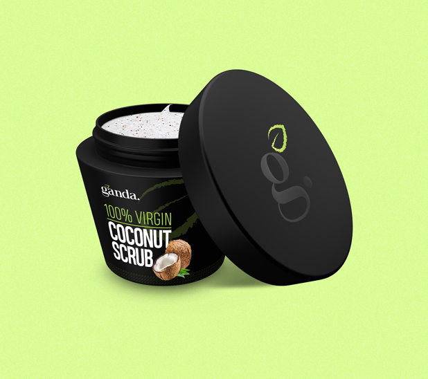 Ganda Coconut Scrub - Premium coconut oil product